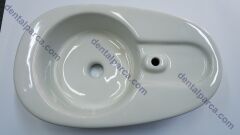 BOWL,CUSPIDOR,CERAMIC,WHITE2