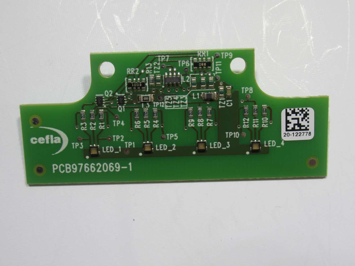 CEFLA LAMP COLOUR TEMPER BOARD